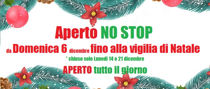 Apertura straordinaria natale 2020